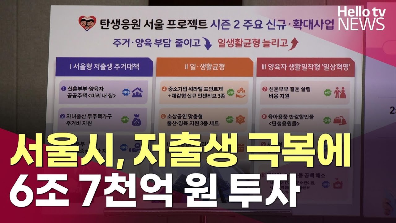 주거 부담 경감, 생명의 시작을 지원하다